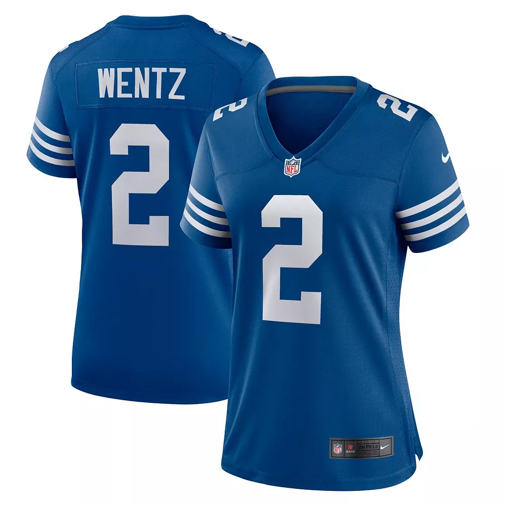 Women's Nike Carson Wentz Royal Indianapolis Colts Alternate Game Jersey 1 Women's Nike Carson Wentz Royal Indianapolis Colts Alternate Game Jersey
