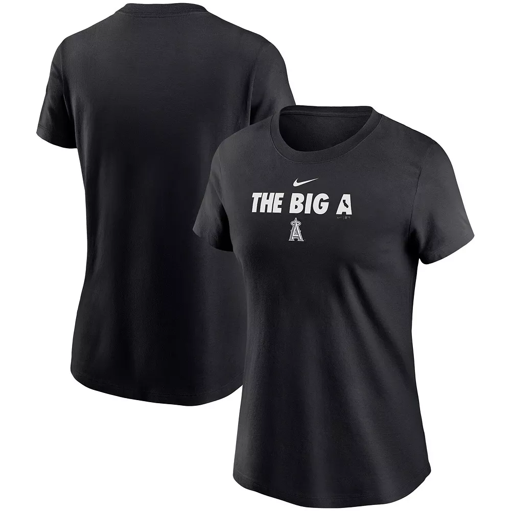 Women's Nike Black Los Angeles Angels Local Nickname T-Shirt 1 Women's Nike Black Los Angeles Angels Local Nickname T-Shirt