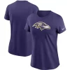 Women's Nike Purple Baltimore Ravens Logo Essential T-Shirt