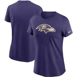Women's Nike Purple Baltimore Ravens Logo Essential T-Shirt