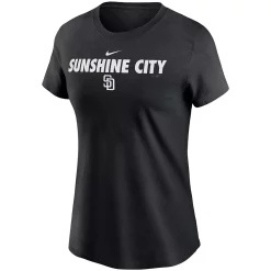 Women's Nike Black San Diego Padres Local Nickname T-Shirt -Nike Clothing store 5382549 ALT2