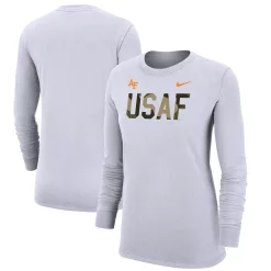 Women's Nike White Air Force Falcons Rivalry Long Sleeve T-Shirt