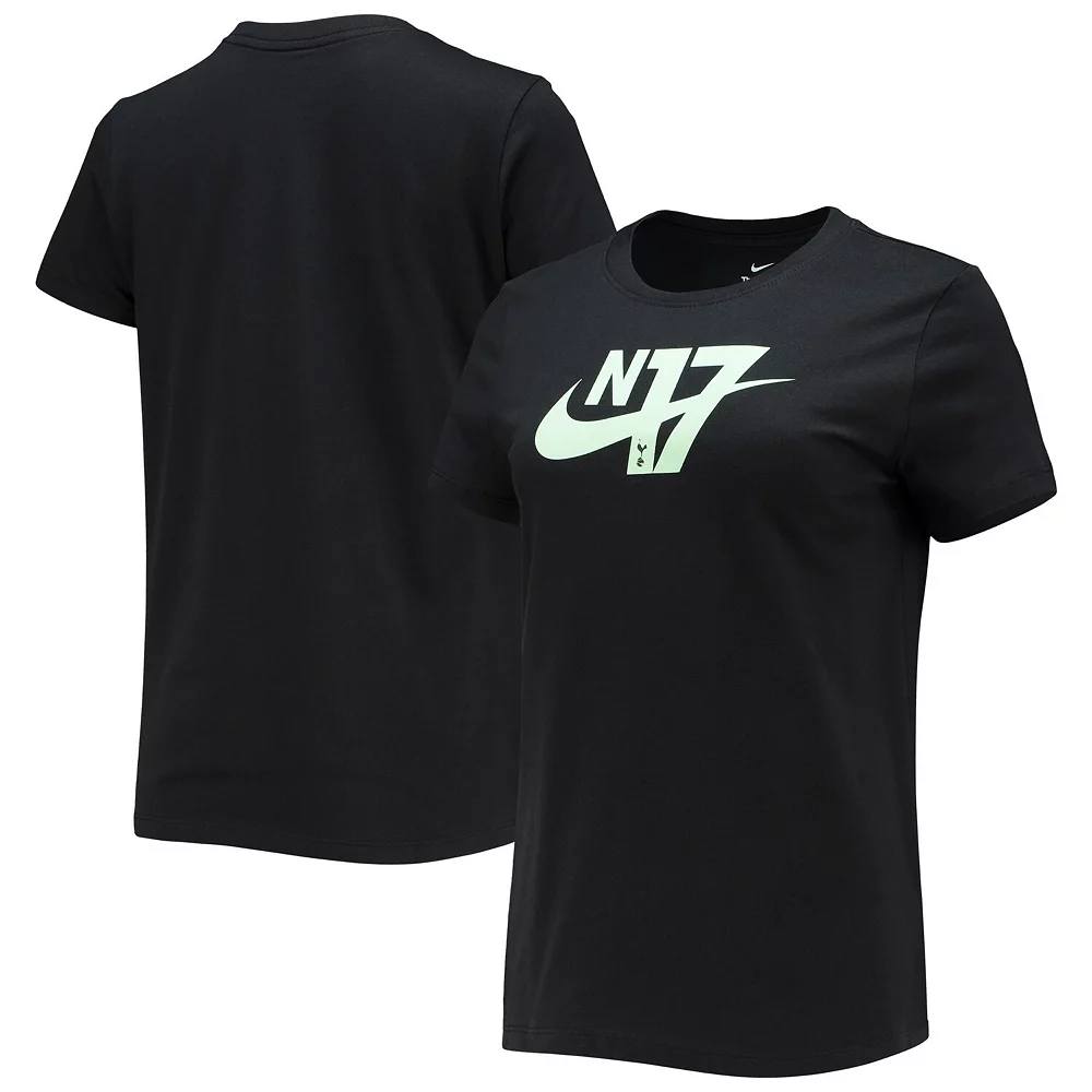 Women's Nike Black Tottenham Hotspur Voice T-Shirt 1 Women's Nike Black Tottenham Hotspur Voice T-Shirt