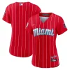 Women's Nike Red Miami Marlins 2021 City Connect Replica Jersey