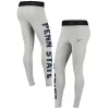 Women's Nike Heathered Charcoal Penn State Nittany Lions High-Waisted Tri-Blend Leggings