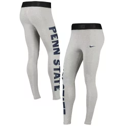 Women's Nike Heathered Charcoal Penn State Nittany Lions High-Waisted Tri-Blend Leggings