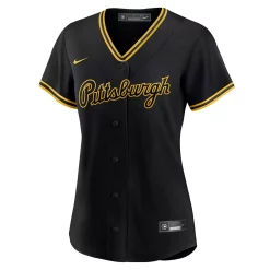 Women's Nike Black Pittsburgh Pirates Alternate Replica Team Script Jersey 5 Women's Nike Black Pittsburgh Pirates Alternate Replica Team Script Jersey -Nike Clothing store 5399503 ALT2