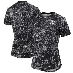 Women's Nike Black Club America LAxLA 2021/22 Pre-Match Performance Raglan Top