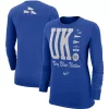 Women's Nike Royal Kentucky Wildcats Team Pennants Long Sleeve T-Shirt