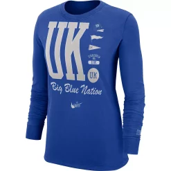 Women's Nike Royal Kentucky Wildcats Team Pennants Long Sleeve T-Shirt -Nike Clothing store 5408257 ALT2