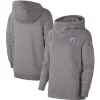 Women's Nike Heathered Gray Kentucky Wildcats Vault Vintage Funnel Neck Raglan Pullover Hoodie