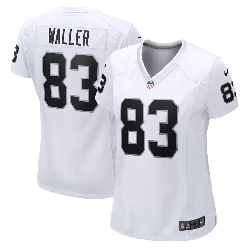 Women's Nike Darren Waller White Las Vegas Raiders Game Jersey 1 Women's Nike Darren Waller White Las Vegas Raiders Game Jersey