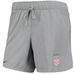 Women's Nike Gray USWNT Crest Attack Performance Shorts -Nike Clothing store 5424675 ALT2