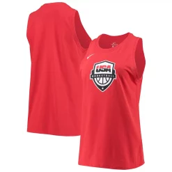 Women's Nike Red USA Basketball Performance Tank Top