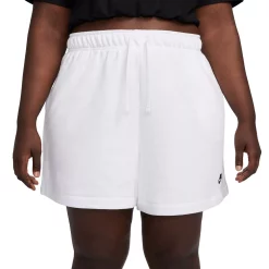 Plus Size Nike Club Fleece Shorts -Nike Clothing store 5580967 White