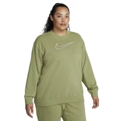 Plus Size Nike Dri-FIT Get Fit Crewneck Sweatshirt -Nike Clothing store 5580982 Alligator