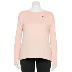 Plus Size Nike Dri-FIT Swoosh Run Mid-Layer Top 16 Plus Size Nike Dri-FIT Swoosh Run Mid-Layer Top -Nike Clothing store 5581000 Arctic Orange