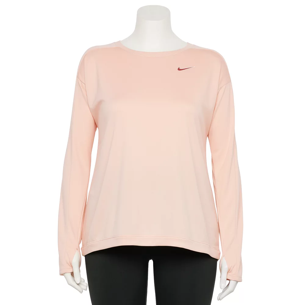 Plus Size Nike Dri-FIT Swoosh Run Mid-Layer Top 6 Plus Size Nike Dri-FIT Swoosh Run Mid-Layer Top - Image 6