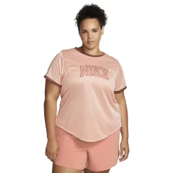 Plus Size Nike Dri-FIT Swoosh Short-Sleeve Running Tee -Nike Clothing store 5581004 Arctic Orange