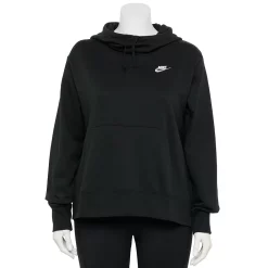 Plus Size Nike Sportswear Club Fleece Funnel-Neck Hoodie