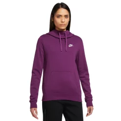 Women's Nike Sportswear Club Fleece Funnel-Neck Hoodie -Nike Clothing store 5583212 Viotech