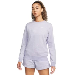 Women's Nike Sportswear Club Fleece Crewneck Sweatshirt 18 Women's Nike Sportswear Club Fleece Crewneck Sweatshirt -Nike Clothing store 5583219 Light Thistle