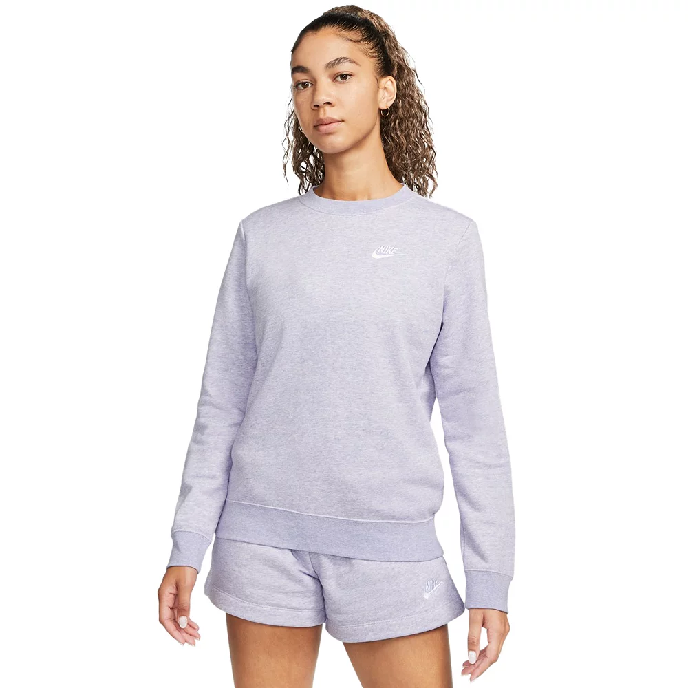 Women's Nike Sportswear Club Fleece Crewneck Sweatshirt 8 Women's Nike Sportswear Club Fleece Crewneck Sweatshirt - Image 8