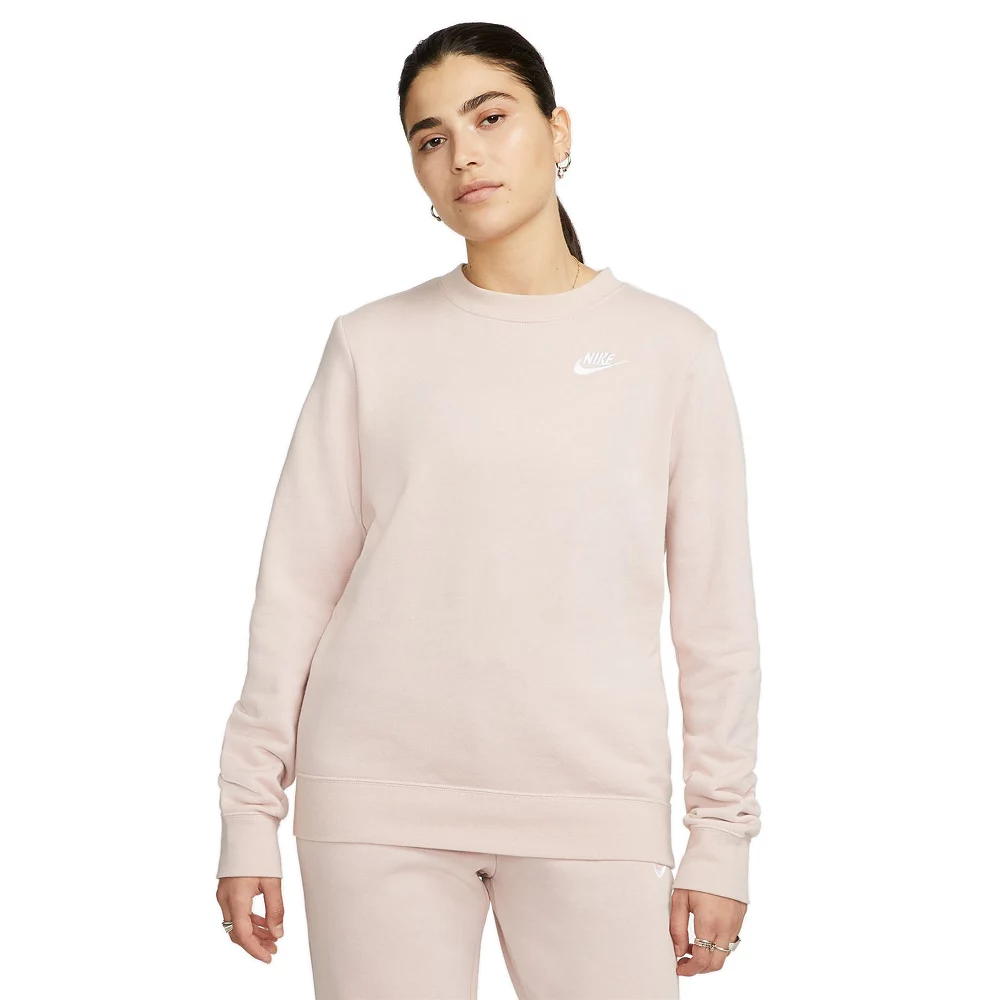 Women's Nike Sportswear Club Fleece Crewneck Sweatshirt 4 Women's Nike Sportswear Club Fleece Crewneck Sweatshirt - Image 4