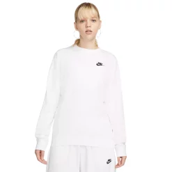 Women's Nike Sportswear Club Fleece Crewneck Sweatshirt 16 Women's Nike Sportswear Club Fleece Crewneck Sweatshirt -Nike Clothing store 5583219 White