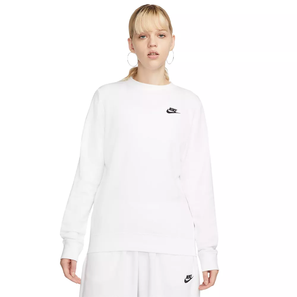Women's Nike Sportswear Club Fleece Crewneck Sweatshirt 6 Women's Nike Sportswear Club Fleece Crewneck Sweatshirt - Image 6