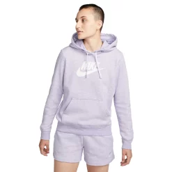 Women's Nike Sportswear Club Fleece Hoodie -Nike Clothing store 5583586 Light Thistle