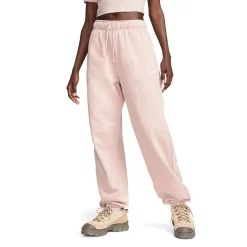Women's Nike Sportswear Oversized Club Fleece Sweatpants -Nike Clothing store 5583721 Pink Oxford