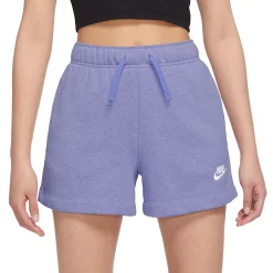 Women's Nike Sportswear Club Fleece Midrise Shorts -Nike Clothing store 5583954 Light Thistle