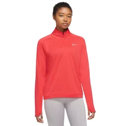 Women's Nike Dri-FIT Half-Zip Pullover 14 Women's Nike Dri-FIT Half-Zip Pullover -Nike Clothing store 5585421 Light Crimson