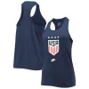 Women's Nike Navy USWNT Crest Legend Classic Performance Tank Top