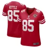 Women's Nike George Kittle Scarlet San Francisco 49ers 75th Anniversary Game Player Jersey