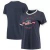 Women's Nike Navy USA Hockey Ringer Performance Tri-Blend T-Shirt