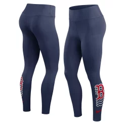 Women's Nike Navy Boston Red Sox Logo Fade Performance 7/8 Length Leggings