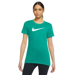 Women's Nike Dry Training Tee -Nike Clothing store 5637897 Neptune Green
