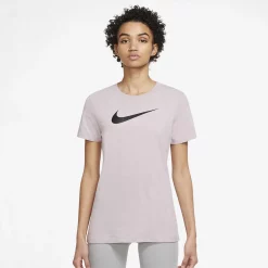 Women's Nike Dry Training Tee -Nike Clothing store 5637897 Plum Fog