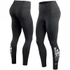 Women's Nike Black Los Angeles Dodgers Logo Fade Performance 7/8 Length Leggings