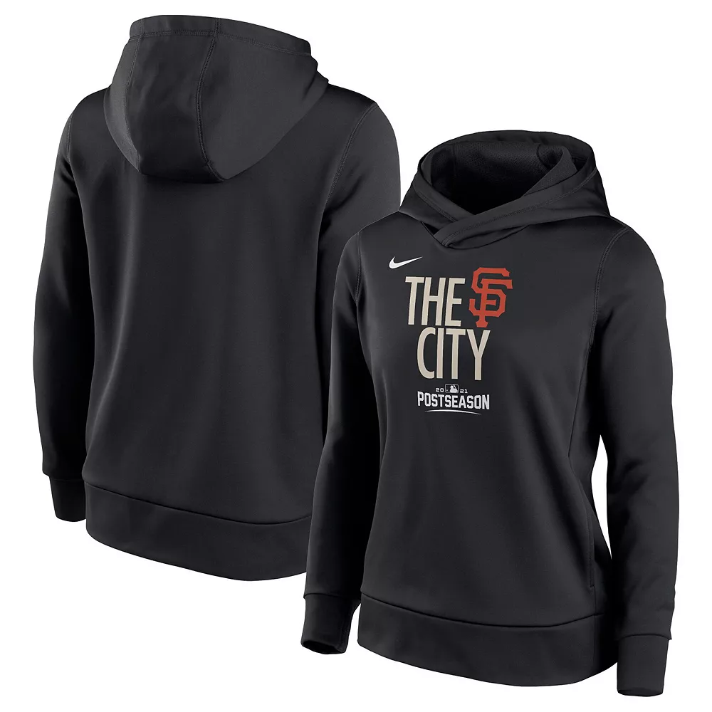 Women's Nike Black San Francisco Giants Postseason Dugout Pullover Hoodie 2 Women's Nike Black San Francisco Giants Postseason Dugout Pullover Hoodie - Image 2