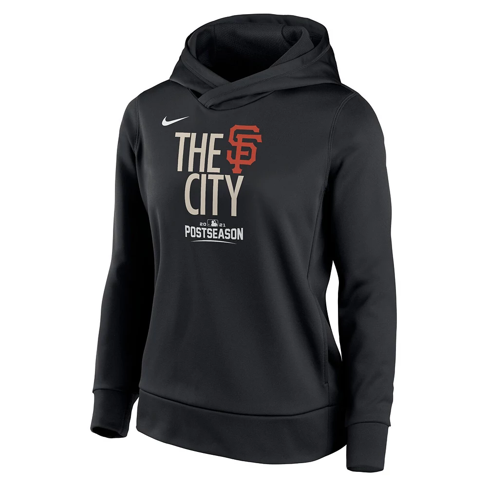 Women's Nike Black San Francisco Giants Postseason Dugout Pullover Hoodie 3 Women's Nike Black San Francisco Giants Postseason Dugout Pullover Hoodie - Image 3