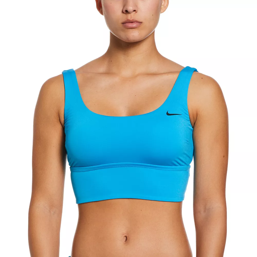 Women's Nike Essential Scoopneck Midkini Swim Top 2 Women's Nike Essential Scoopneck Midkini Swim Top - Image 2