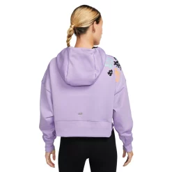 Women's Nike Therma-FIT Crop Printed Hoodie -Nike Clothing store 5667887 ALT