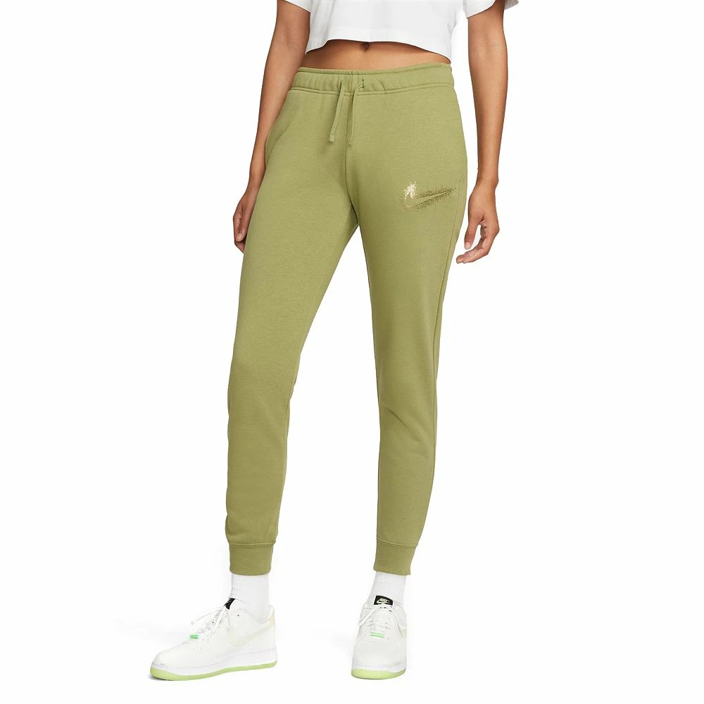 Women's Nike Sportswear Club Fleece Graphic Logo Joggers 3 Women's Nike Sportswear Club Fleece Graphic Logo Joggers - Image 3