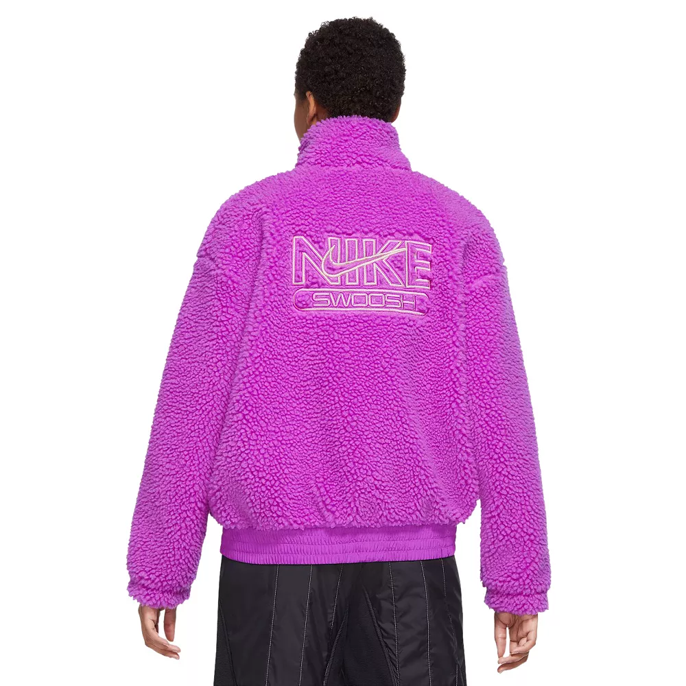 Women's Nike Sportswear Swoosh Plush Jacket 4 Women's Nike Sportswear Swoosh Plush Jacket - Image 4