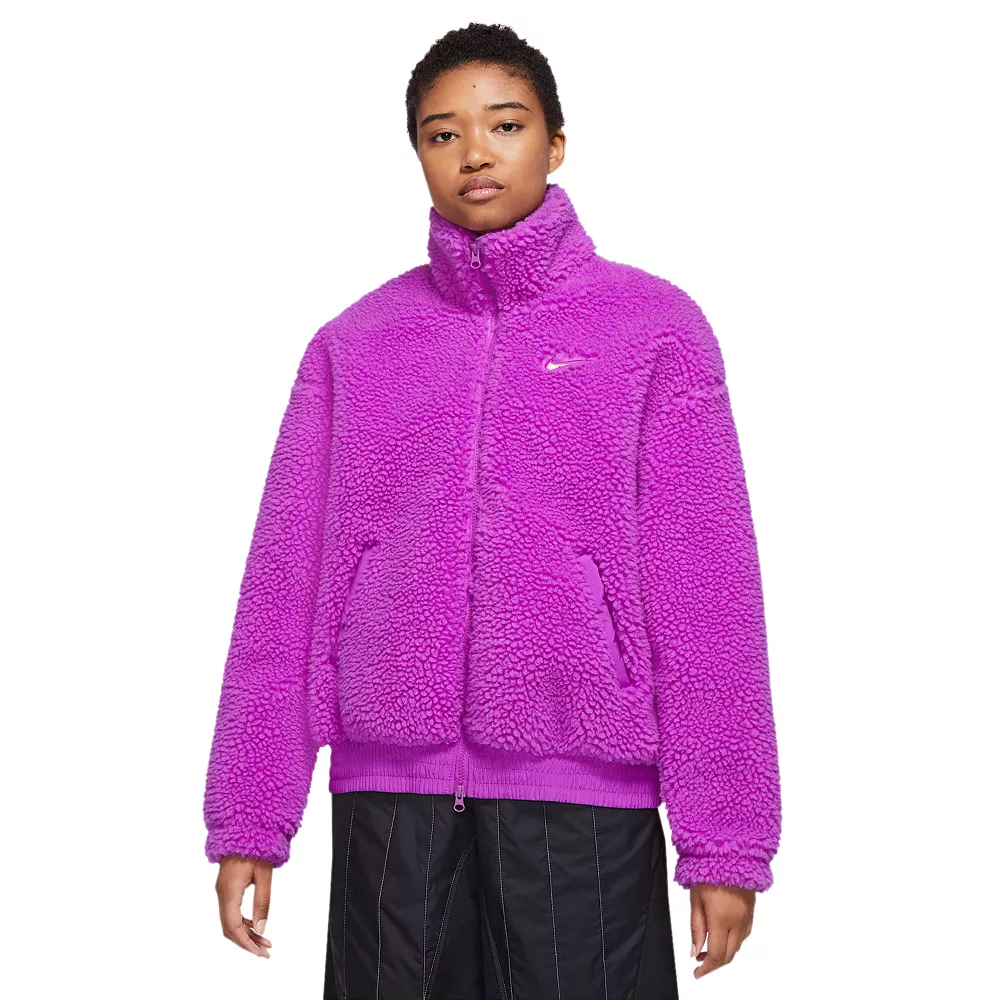 Women's Nike Sportswear Swoosh Plush Jacket 1 Women's Nike Sportswear Swoosh Plush Jacket