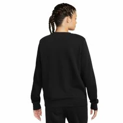 Women's Nike Sportswear Club Fleece Logo Crewneck Sweatshirt -Nike Clothing store 5675729 ALT
