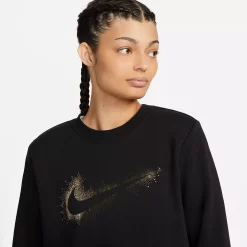 Women's Nike Sportswear Club Fleece Logo Crewneck Sweatshirt -Nike Clothing store 5675729 ALT3